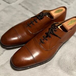 Like New Church's Rich Brown Leather Oxfords Consul Last 173 Walnut Size US 9.5